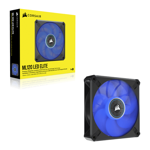 Corsair ML120 LED Elite 120mm Blue LED Cabinet Fan (Single Pack)